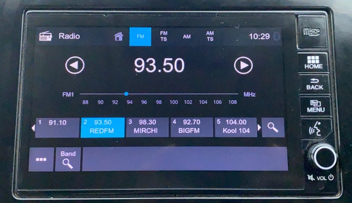 2019 Honda City ZX CVT, Petrol, Automatic, 97,452 km, Infotainment System