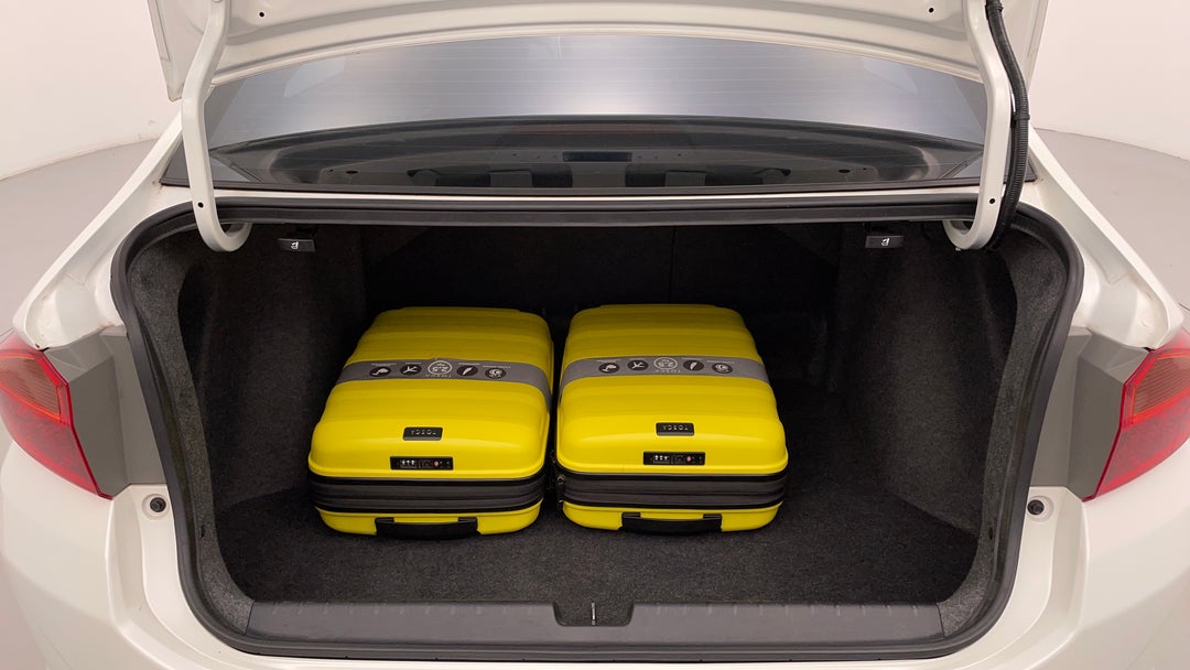 Boot Inside View with Luggage