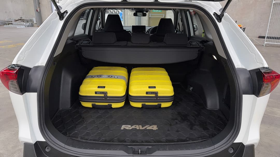 2023 Toyota RAV4 Gx (AWD) Hybr Full Size Spare, Automatic, 63064 km, Boot Inside View with Luggage