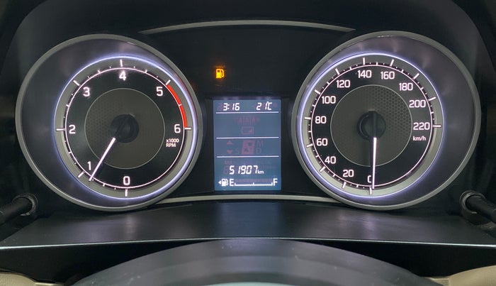 2017 Maruti Dzire ZDI Plus, Diesel, Manual, 51,933 km, Odometer Image