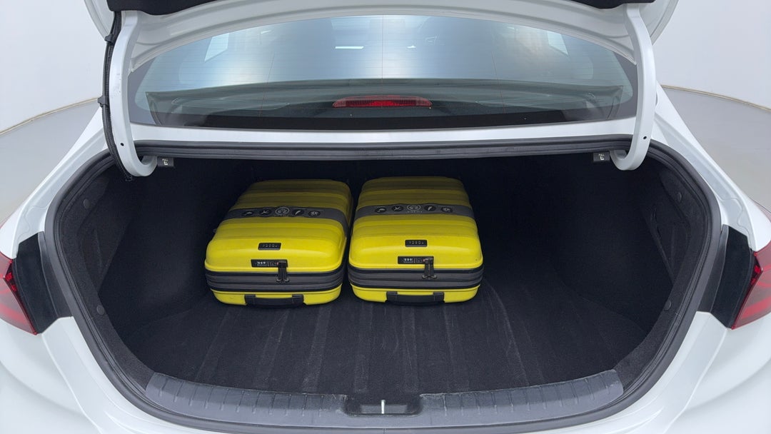 Boot Inside View with Luggage