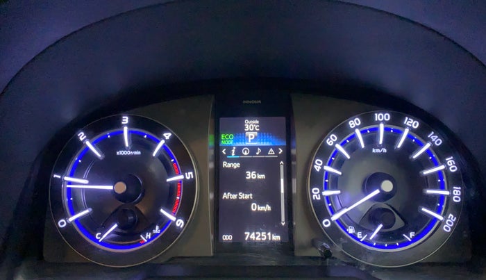 2017 Toyota Innova Crysta 2.8 ZX AT 7 STR, Diesel, Automatic, 74,251 km, Odometer Image
