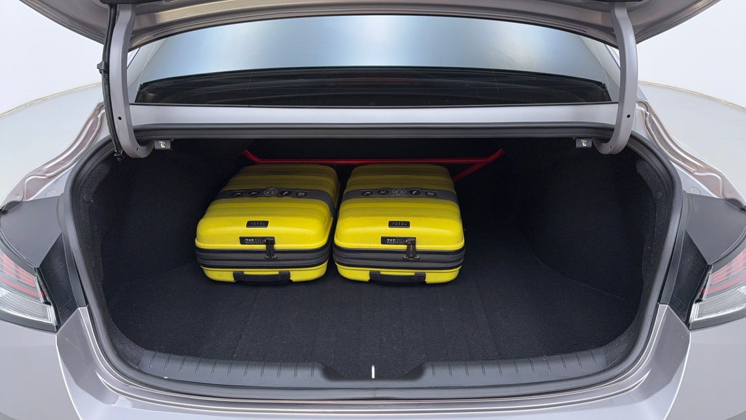 Boot Inside View with Luggage