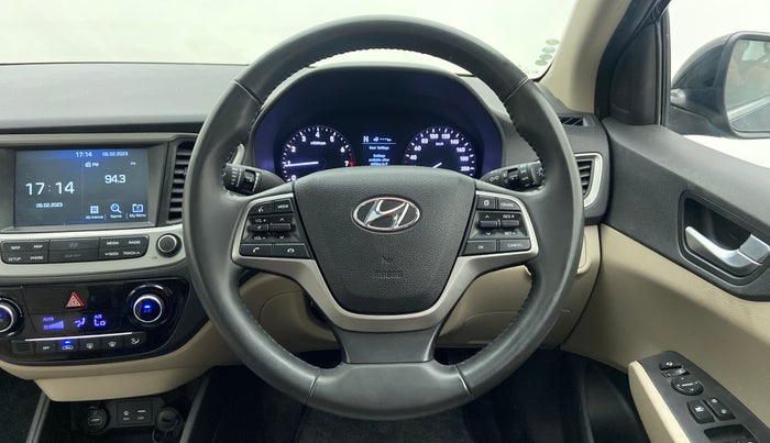 2019 Hyundai Verna 1.6 VTVT SX + AT, Petrol, Automatic, 31,360 km, Steering Wheel Close Up