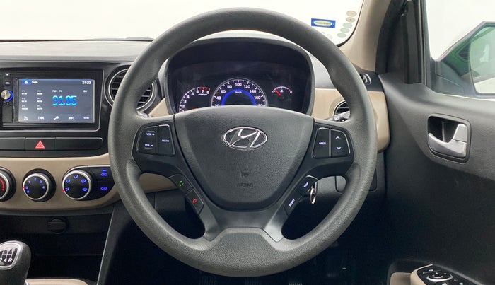 2016 Hyundai Grand i10 SPORTZ 1.2 KAPPA VTVT, Petrol, Manual, 8,768 km, Steering Wheel Close Up