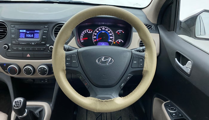 2016 Hyundai Grand i10 SPORTZ 1.2 KAPPA VTVT, Petrol, Manual, 38,606 km, Steering Wheel Close Up