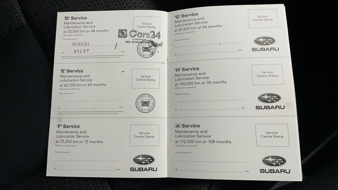 2021 Subaru Outback AWD, Automatic, 24687 km, Service History