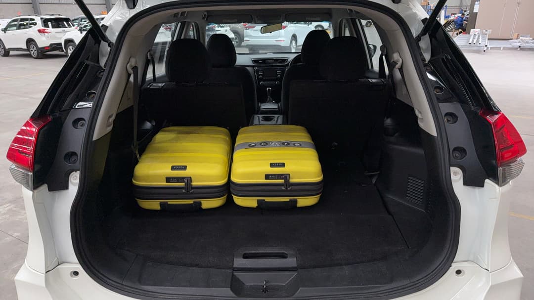 2018 Nissan X-trail St 7 Seat (2WD), Automatic, 143464 km, Boot Inside View with Luggage