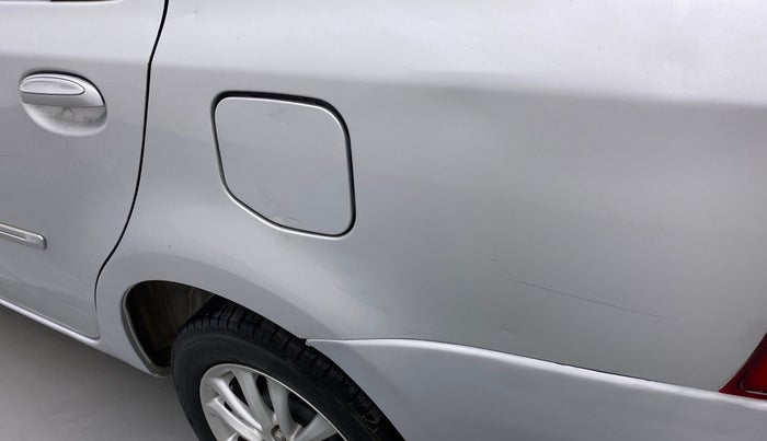 2011 Toyota Etios V, Petrol, Manual, 76,238 km, Left quarter panel - Minor scratches