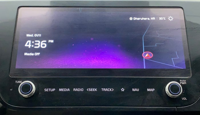 2022 KIA CARENS LUXURY PLUS 1.4 PETROL 7 STR, Petrol, Manual, 13,537 km, Infotainment System