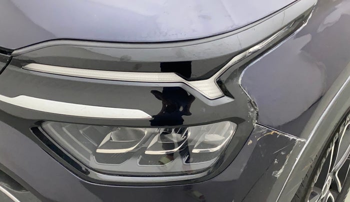 2022 KIA CARENS LUXURY PLUS 1.4 PETROL 7 STR, Petrol, Manual, 13,537 km, Left headlight - Minor damage