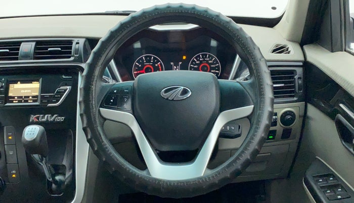 2016 Mahindra Kuv100 K6 PLUS D 6 STR, Diesel, Manual, 58,576 km, Steering Wheel Close Up