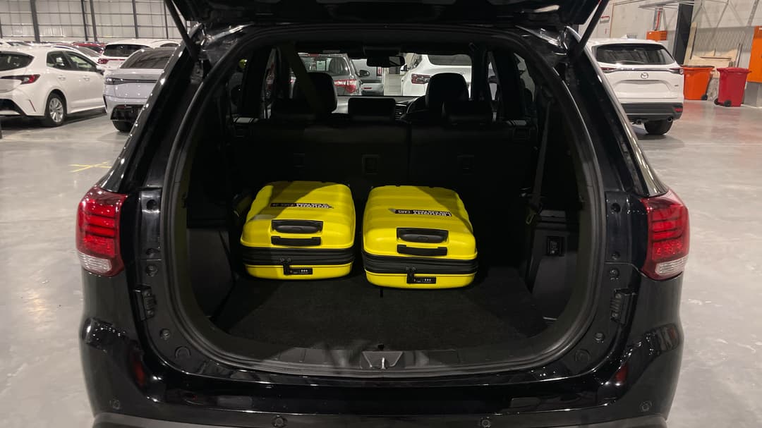 2020 Mitsubishi Outlander Black Edition 7 Seat (2WD), Automatic, 116086 km, Boot Inside View with Luggage