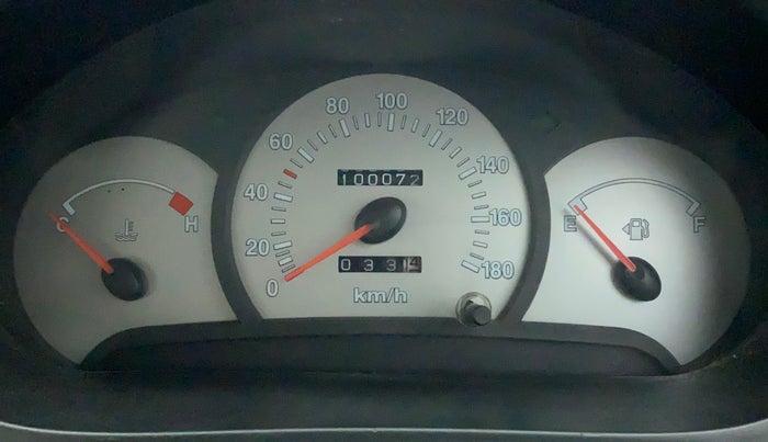 2014 Hyundai Santro Xing GL PLUS, Petrol, Manual, 1,00,072 km, Odometer Image