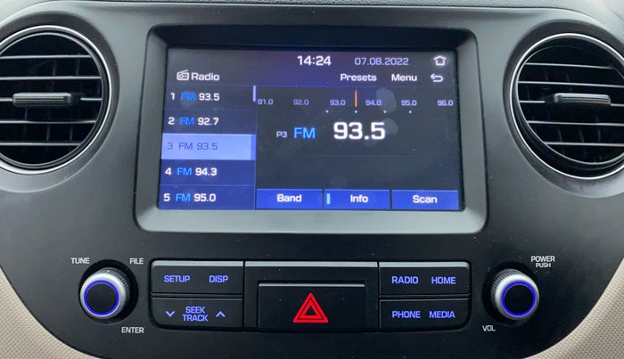 2019 Hyundai Grand i10 SPORTZ 1.2 KAPPA VTVT, Petrol, Manual, 20,848 km, Infotainment System