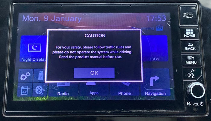 2018 Honda WR-V 1.2 i-VTEC VX MT, Petrol, Manual, 41,990 km, Infotainment system - Touch screen not working