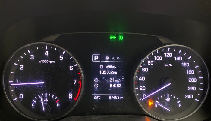 2017 Hyundai New Elantra 2.0 SX (O) AT, Petrol, Automatic, 87,638 km, Odometer Image