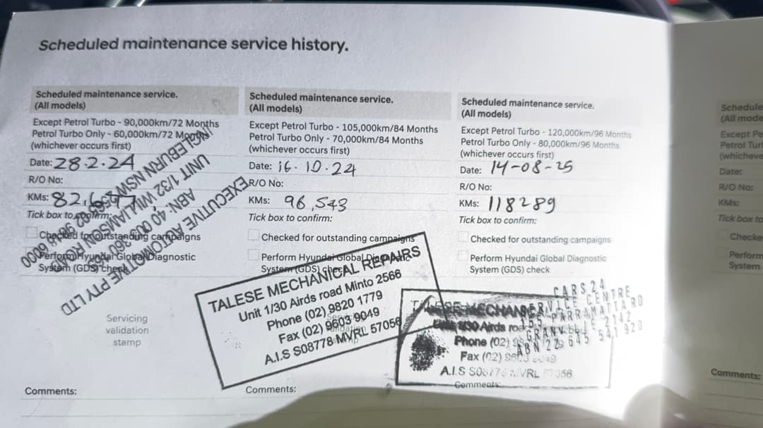 Service History