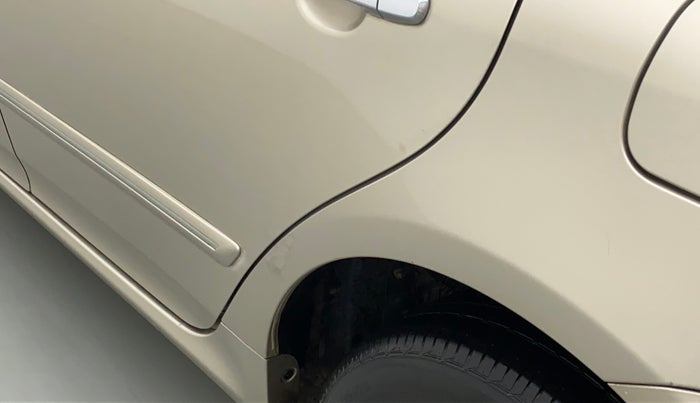 2011 Toyota Corolla Altis 1.8 G, Petrol, Manual, 89,740 km, Left quarter panel - Slightly dented