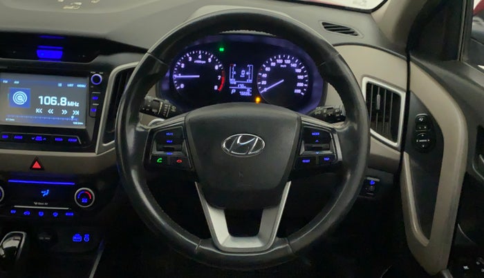 2016 Hyundai Creta SX PLUS AT 1.6 PETROL, Petrol, Automatic, 73,228 km, Steering Wheel Close Up