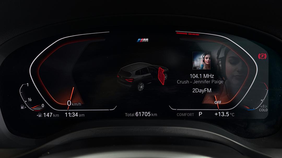 2020 BMW X3 xDrive30i M Sport, Automatic, 61705 km, Odometer View