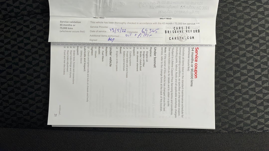 2018 Holden Colorado Ltz (4x4), Manual, 69348 km, Service History