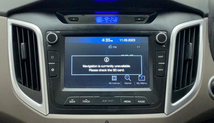 2018 Hyundai Creta SX (O) 1.6 DIESEL, Diesel, Manual, 49,510 km, Infotainment system - GPS Card not working/missing