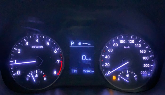 2017 Hyundai Verna 1.6 VTVT SX (O) AT, Petrol, Automatic, 72,940 km, Odometer Image