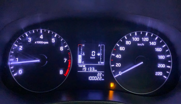 2017 Hyundai Creta 1.6 E + VTVT, Petrol, Manual, 1,00,022 km, Odometer Image