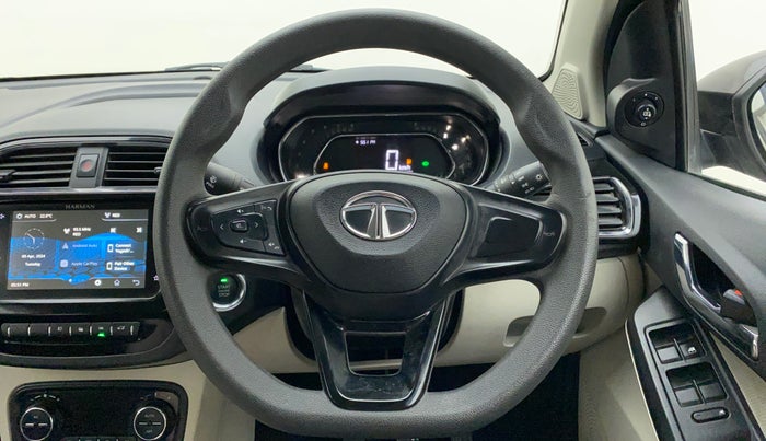 2022 Tata TIGOR XZ PLUS CNG, CNG, Manual, 23,518 km, Steering Wheel Close Up