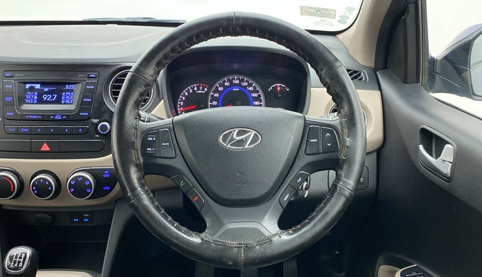 2016 Hyundai Grand i10 SPORTZ 1.2 KAPPA VTVT, Petrol, Manual, 47,820 km, Steering Wheel Close Up