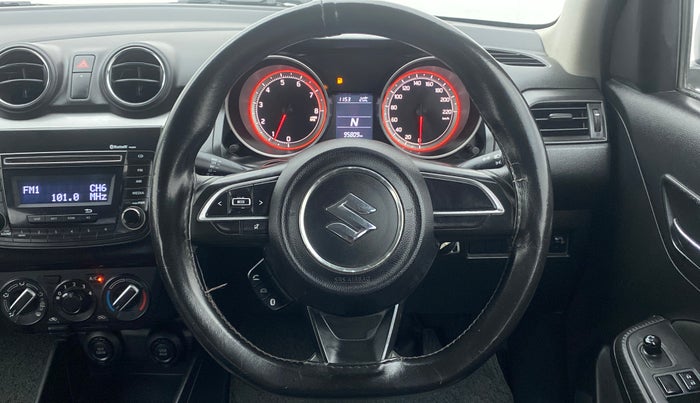 2019 Maruti Swift VXI AMT, Petrol, Automatic, 95,938 km, Steering Wheel Close Up