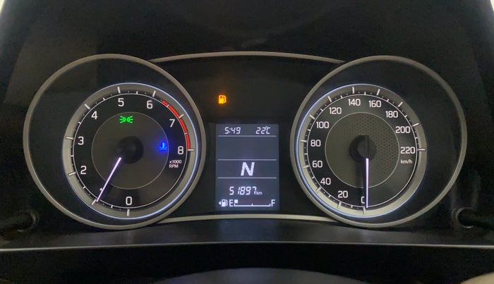 2018 Maruti Dzire VXI AMT, Petrol, Automatic, 51,852 km, Odometer Image