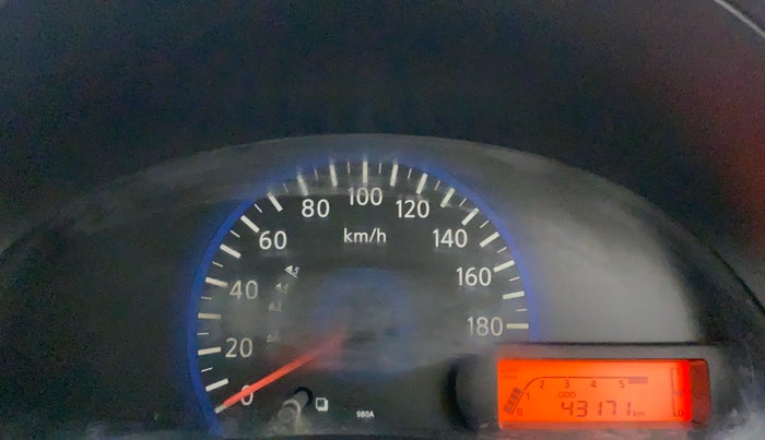 2014 Datsun Go T, Petrol, Manual, 43,171 km, Odometer Image