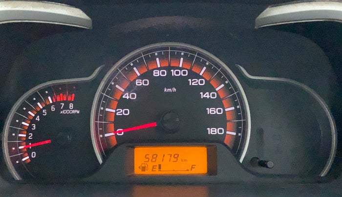 2015 Maruti Alto K10 VXI, Petrol, Manual, 58,179 km, Odometer Image