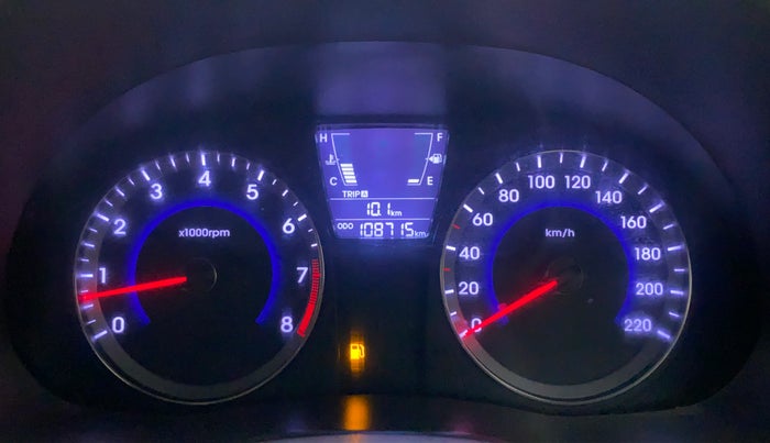 2016 Hyundai Verna FLUIDIC 4S 1.6 VTVT S, Petrol, Manual, 1,08,884 km, Odometer Image