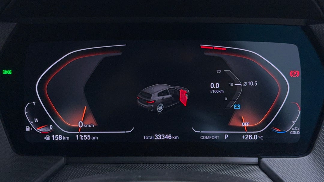 2020 BMW 1 18i M Sport, Automatic, 33346 km, Odometer View