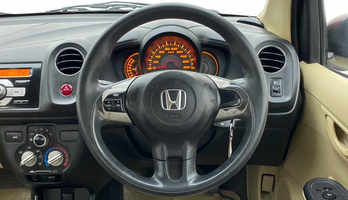 2014 Honda Amaze 1.2 SX MT I VTEC, Petrol, Manual, 91,877 km, Steering Wheel Close Up