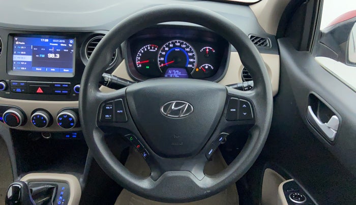 2017 Hyundai Grand i10 SPORTZ AT 1.2 KAPPA VTVT, Petrol, Automatic, 12,226 km, Steering Wheel Close Up