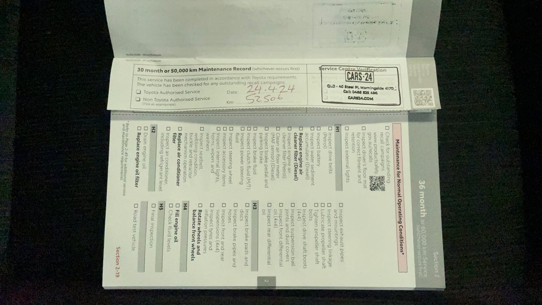 2021 Toyota Hilux Sr Hi-rider, Automatic, 52506 km, Service History