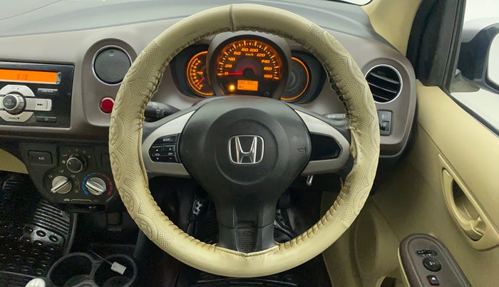 2013 Honda Amaze 1.2L I-VTEC S, Petrol, Manual, 80,332 km, Steering Wheel Close Up
