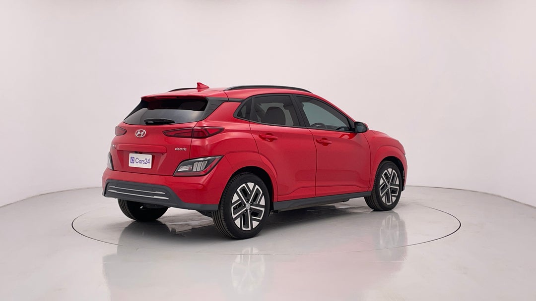 2022 Hyundai Kona Highlander Elect Srf Ext Range, Automatic, 64100 km, Right Back Diagonal (45- Degree) View