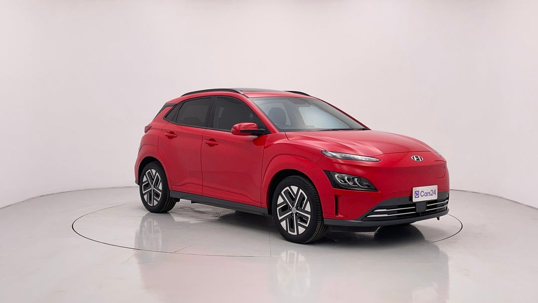 2022 Hyundai Kona Highlander Elect Srf Ext Range, Automatic, 64100 km, Right Front Diagonal (45- Degree) View