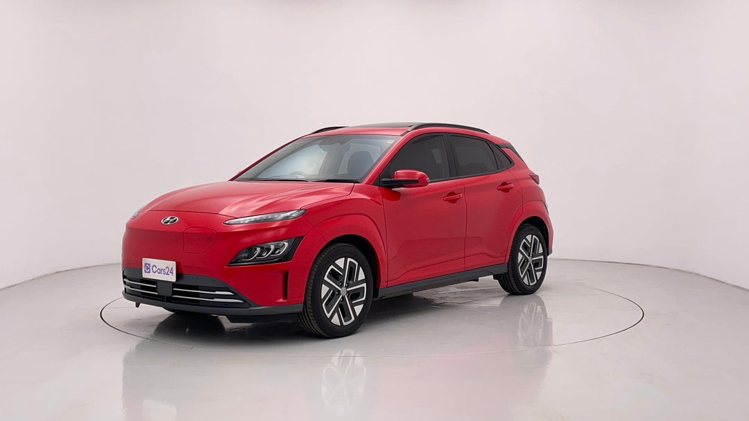 2022 Hyundai Kona Highlander Elect Srf Ext Range, Automatic, 64100 km, Left Front Diagonal (45- Degree) View