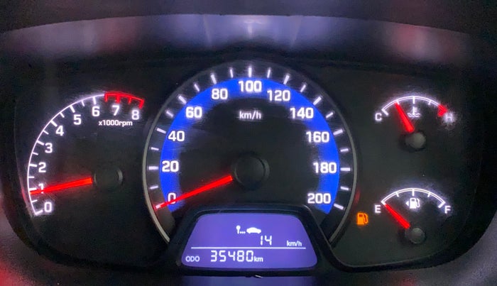 2016 Hyundai Xcent SX 1.2, Petrol, Manual, 35,480 km, Odometer Image