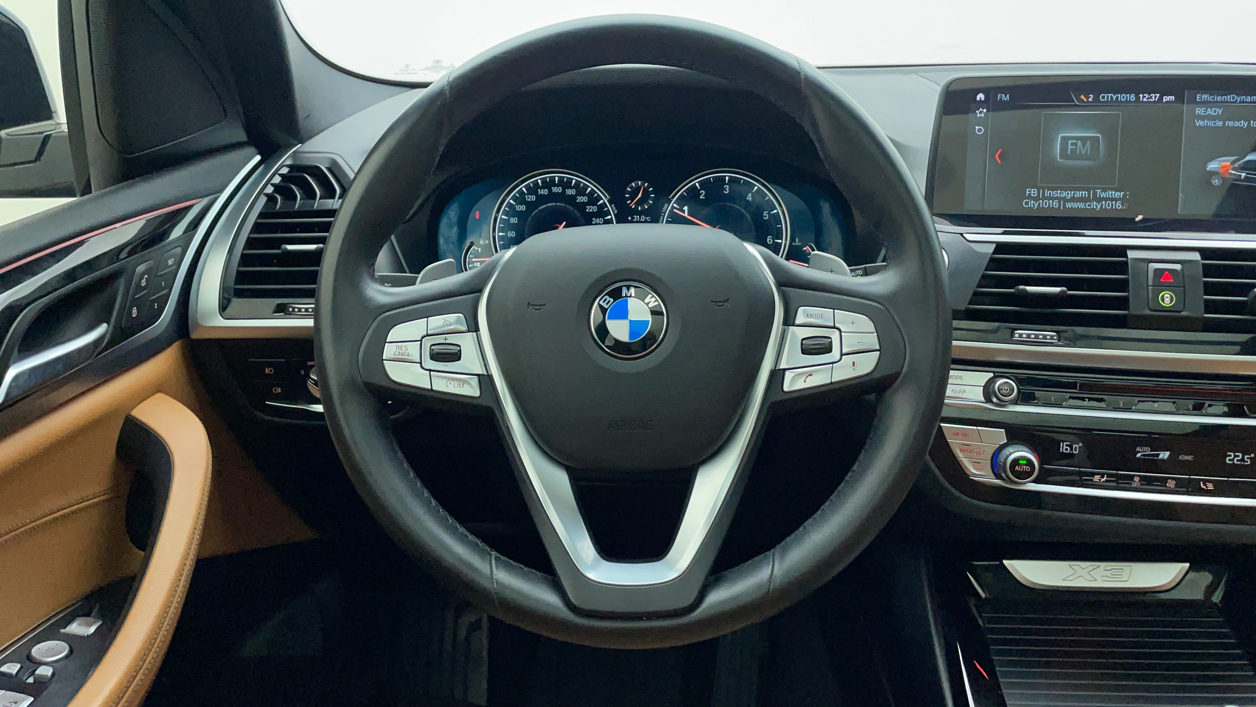 BMW X3-Steering Wheel Close-up