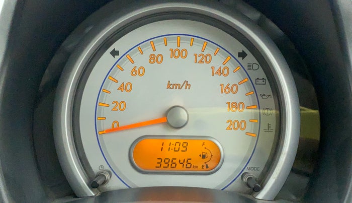 2011 Maruti Ritz VXI, Petrol, Manual, 39,644 km, Odometer Image