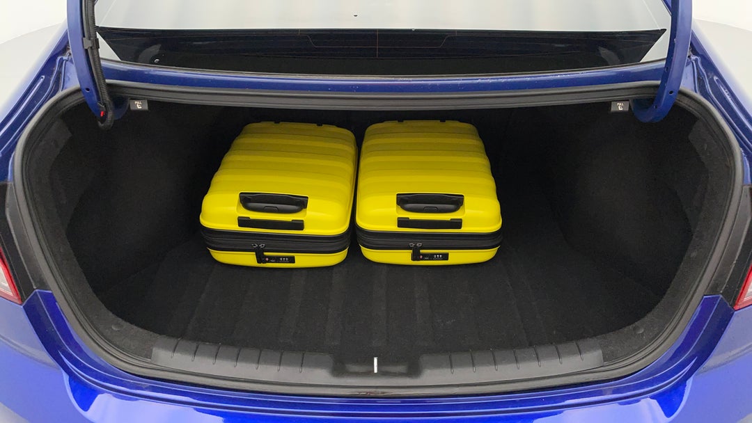 Boot Inside View with Luggage