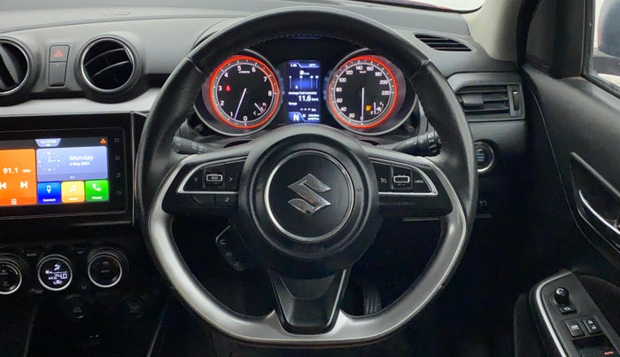 2021 Maruti Swift ZXI PLUS AMT DUAL TONE, Petrol, Automatic, 24,487 km, Steering Wheel Close Up