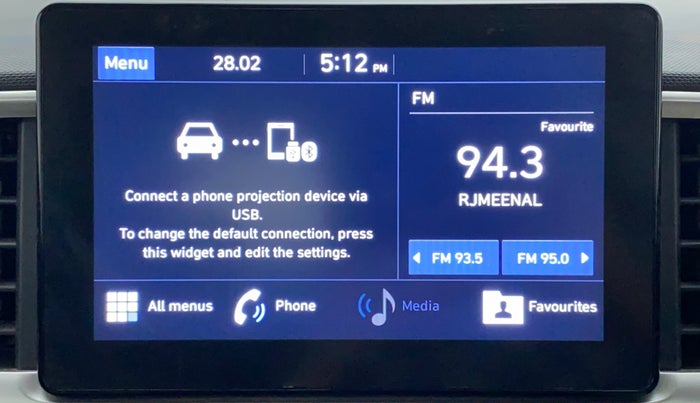 2019 Hyundai VENUE SX 1.0 TURBO, Petrol, Manual, 41,289 km, Infotainment System